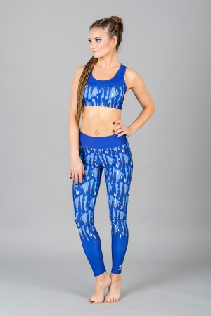 Zestaw sportowy bluzka, top i legginsy MEGA MAN