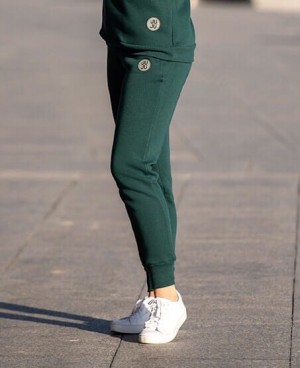 Spodnie dresowe damskie DEEP GREEN 