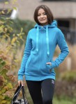 Bluza rozsuwana taliowana - Turkus