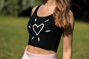 Top DAISY DAY BLACK