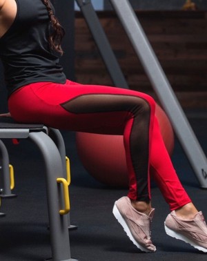 Legginsy RED MESH